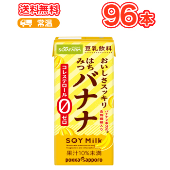 圧倒的高評価 ソヤファーム おいしさスッキリ はちみつバナナ 豆乳飲料 0ml 24本 4ケース 日本公式品 Zipwolf Uz