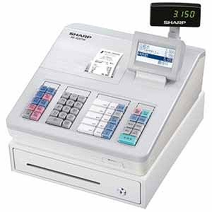 100%正規品 シャープ 電子レジスター XE-A207W-W (ホワイト), 佐勘金物店 51caa696