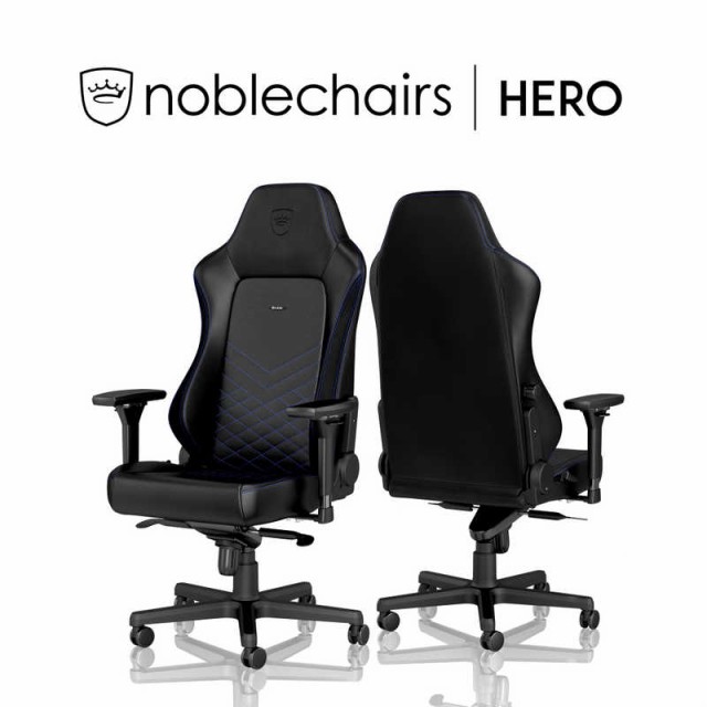 国内最安値 NOBLECHAIRS noblechairs ゲーミングチェア HERO ヘッドレスト ランバーサポート付 NBL-HRO-PU-BBL-SGL ブルーの通販はau PAY マーケット - コジマ au PAY マーケット店|商品ロットナンバー:498894694 定番送料無料