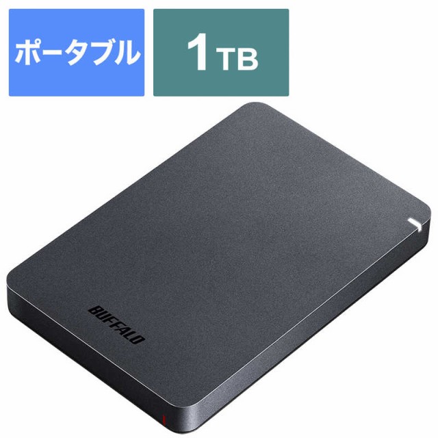 BUFFALO　外付けHDD ブラック [ポータブル型 /1TB]　HD-PGF1.0U3-BKA