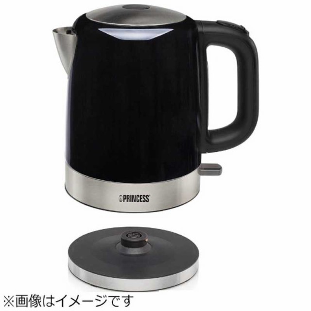 時間指定不可 プリンセス 電気ケトル Kettle Stainless Steel Deluxe 1 0l Bk ブラック ついに再入荷 Fcrtt Org