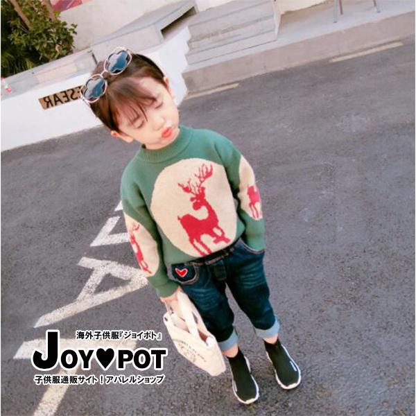 キッズ ベビー 子供服 トップス セーター 秋 冬 長袖 おしゃれ ニット カジュアル クリスマス 子ども服 100cm 110cm 1cm 130cm 男の子 の通販はau Wowma ワウマ Joypot 商品ロットナンバー