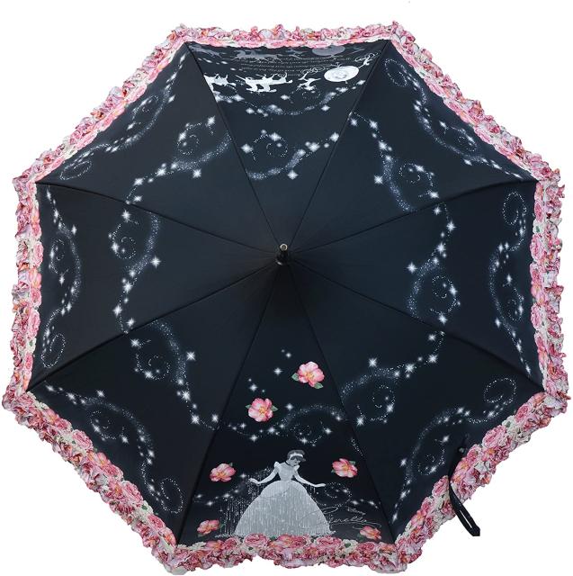 高い品質 ディズニー シンデレラ パゴタ傘 長傘 手開き ブラック 8本骨 57cm 高級傘 キャラクター グッズ 驚きの値段 Www Cre8tor Com