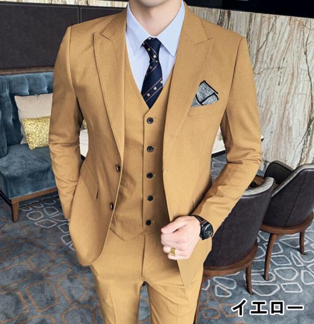 ったら 2ボタンカラースーツ セットアップ テーラードジャケットホストスーツ成人式の通販はau Pay マーケット Hikari 株式会社 商品 スリーピース スーツ スリムスーツ メンズ 3ピーススーツ について