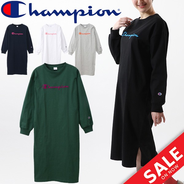 スウェット ワンピース レディース チャンピオン Champion ドレス チュニック ロゴ 女性用 スエット トレーナー クルーネック カジュアルの通販はau Wowma ワウマ キャッシュレス還元店舗 Apworld 商品ロットナンバー