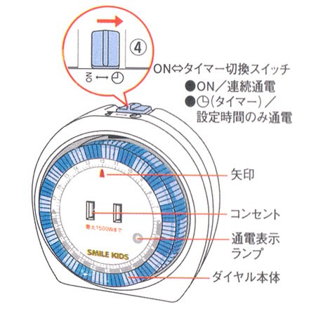 24時間コンセントタイマー Act 100の通販はau Pay マーケット アヤハディオネットショッピング 商品ロットナンバー