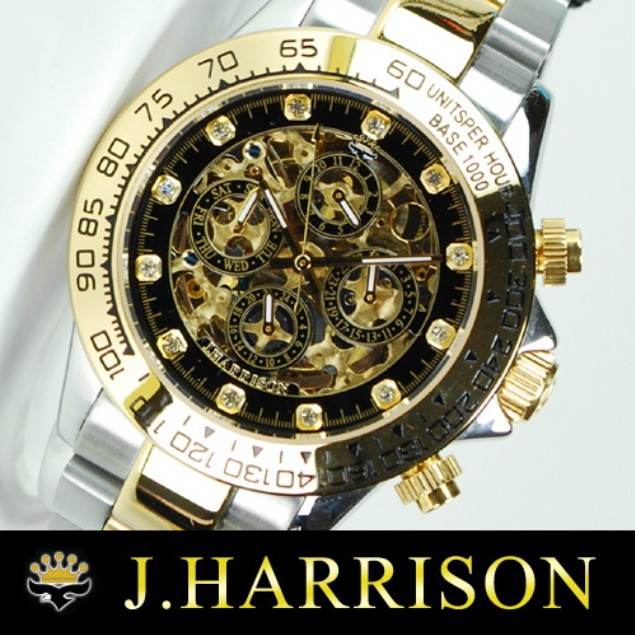 ジョンハリ ジョンハリソン クリスマス プレゼント ウォッチ の通販はau PAY マーケット - 腕時計 財布 ショップＫ＆Ｙｕ｜商 メンズ腕時計 フルスケルトン 自動巻き jh003-GBK 新品 本命 おしゃれ ブランド りいただき