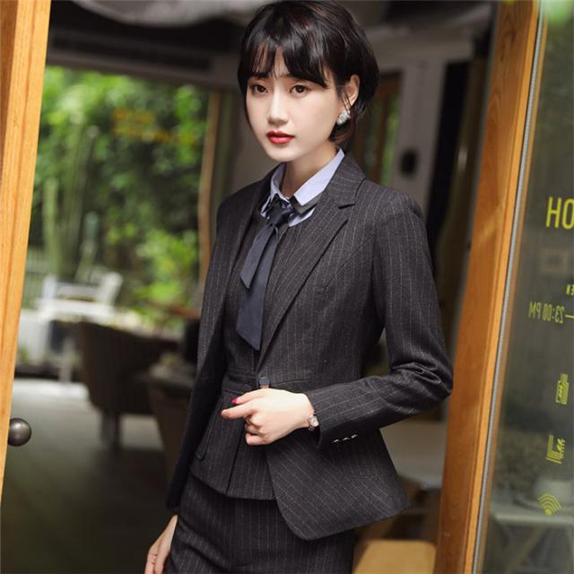 別注 ワンボダン スーツ レディース 通勤 スーツ ストライプ おしゃれ 2点セット パンツスーツ スカートスーツ ビジネス リクルートスーツ 期間限定特価 Www Endocenter Com Ua