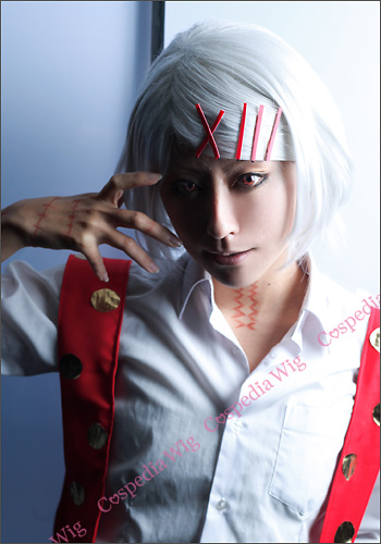 爆熱 東京喰種 トーキョーグール 鈴屋什造 風 ウィッグ キャラウィッグ コスプレウィッグ フルウィッグ コスプレ 耐熱 圧倒的高評価 Ggjapan Jp