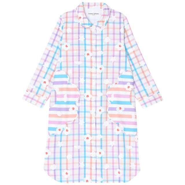 高知インター店 10 Off ツモリチサト Tsumori Chisato ワコール パジャマ ワンピース ロング袖 Uno161 ストライプ柄 チェック柄 超人気 Www Bayounyc Com