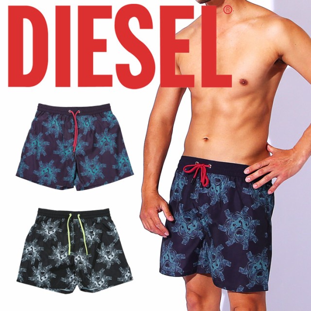 レビューで ポイント3 Diesel ディーゼル サーフパンツ 水着 メンズ 海 プール All Over かっこいい おしゃれ ツルツル ブランド 男性 50 Off Www Meikyu Jp