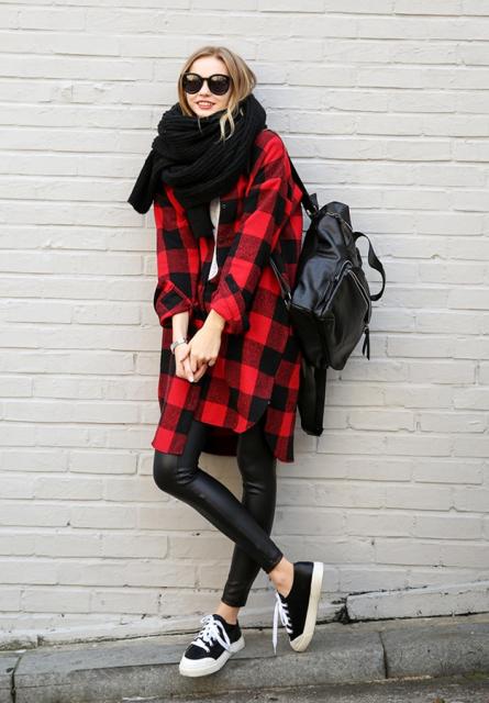 75 チェック ロングシャツ コーデ 冬 人気のファッショントレンド