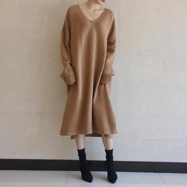 人気のファッショントレンド 無料印刷可能サイド スリット ニット 着こなし