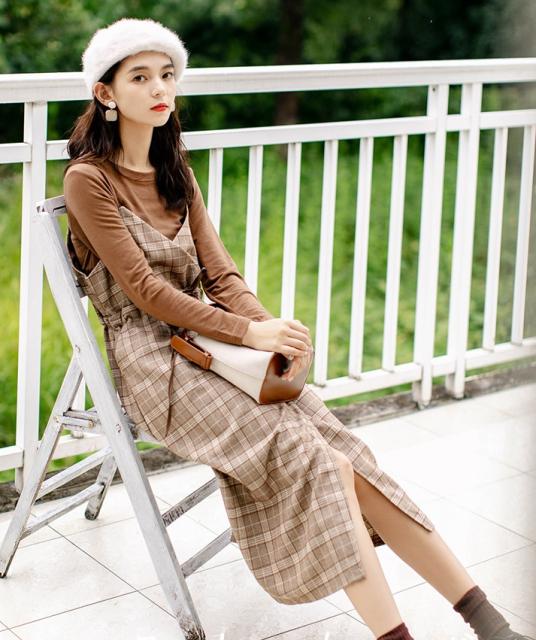 チェック ワンピース ロング レディース おしゃれ 2点セット キャミワンピ ウエストマーク ミモレ丈 前スリット キュート 大人女子 春夏の通販はau Pay マーケット An Allure レディース ファッション 商品ロットナンバー