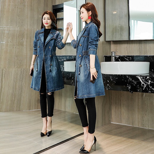 エレガントカジュアルデニムジャケット ロングコート トレンチ レディース 大きいサイズ 代 30代 40代 通勤通学 女子会の通販はau Wowma ワウマ ｄｊ ｆｒｅａｋ 商品ロットナンバー