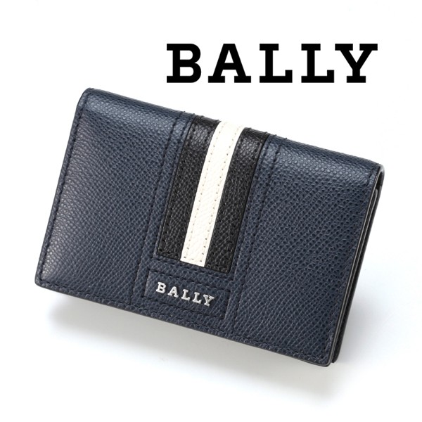 2021秋冬モデル[バリー]BALLY カードケース／名刺入れ（ネイビー） BA-135