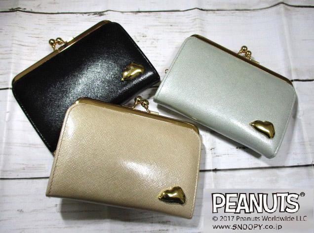 最新情報 財布 レディース がま口 スヌーピー プレミアムエディション ゴールドワンポイント 牛革 Usステッカー おまけ付き Pulikalinkuralradio Com