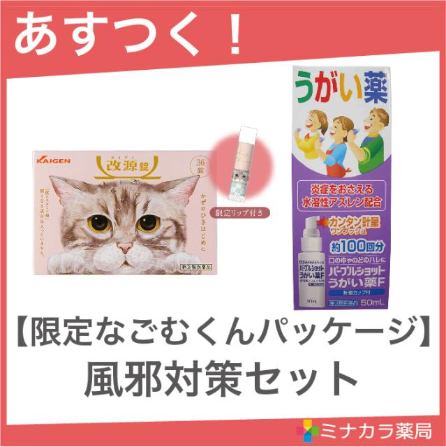 喉風邪治療薬セット【指定第2類医薬品】改源錠 36錠 【第3類医薬品 