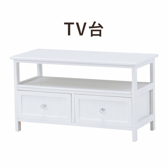 当店人気の限定モデルが再々々入荷 White Tv Rack ホワイトテレビ台 幅72cm テレビボード Tvボード Tv台 シンプル アンティーク クリスタル調取っ手 天然木 桐 引き出し 爆売り Carlavista Com