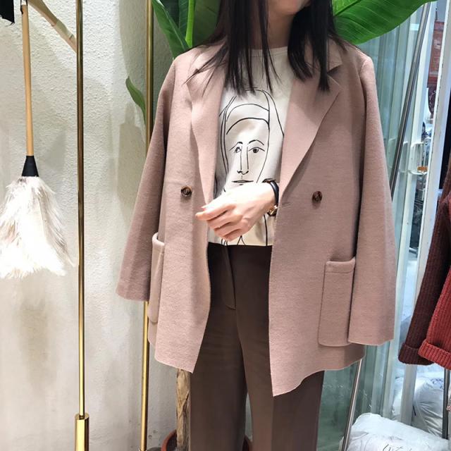 カシミヤ コート レディース ジャケット ピンク ペールピンク ダッフルコート Pコート ジャケット リンネル系 大きいサイズ 193 50の通販はau Wowma ワウマ ヴァリエンテヒロ 商品ロットナンバー