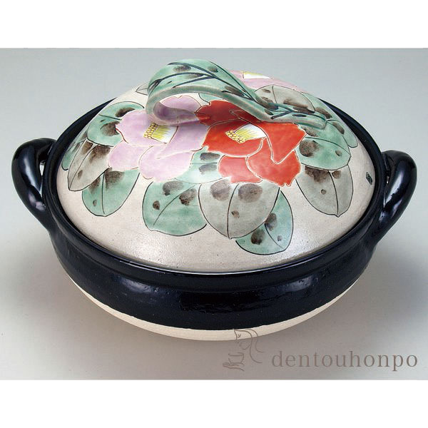 正規品 送料無料 九谷焼 ヘルシー蒸し鍋 色椿 10号 父の日 ギフト 早割り 初任給 プレゼント 祖父母 ご飯 炊飯 ごはん おかゆ 人気特価激安 Embalaflex Com Br