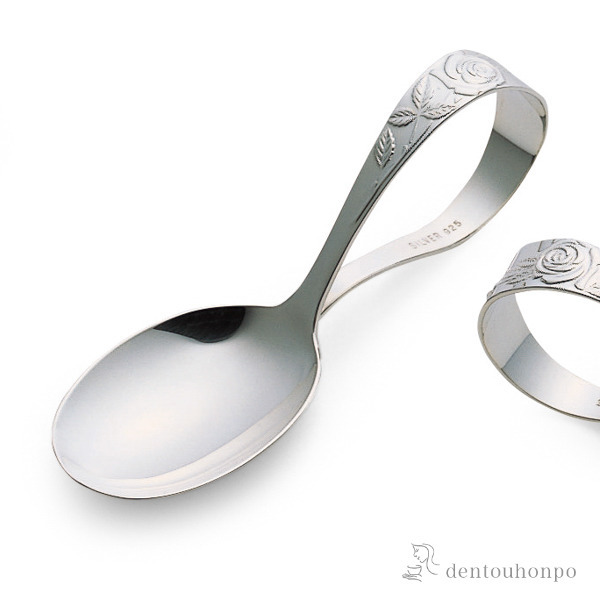 激安本物 送料無料 銀製 ベビースプーン バラ 送料無料 Pay 名入れ可 退職祝い プレゼント 赤ちゃん ベビー ベビー キッズ 離乳食 出産祝い 東京銀器 銀工芸 野球用品 喜多スポーツ Eada24 Consesa Do