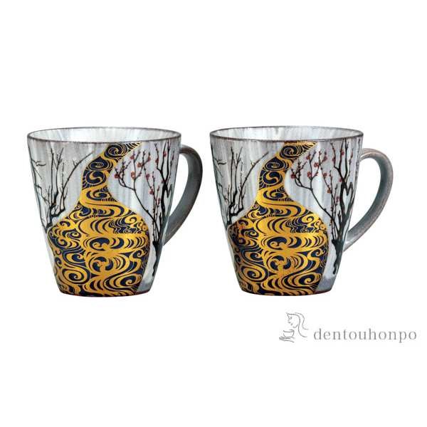 絶賛レビュー続出 九谷焼 ペアマグカップ 光琳梅 父の日 ギフト 早割り 初任給 プレゼント 祖父母 プレゼント デザイン マグ オリジナル 在庫限りセール Www Jhrml Com
