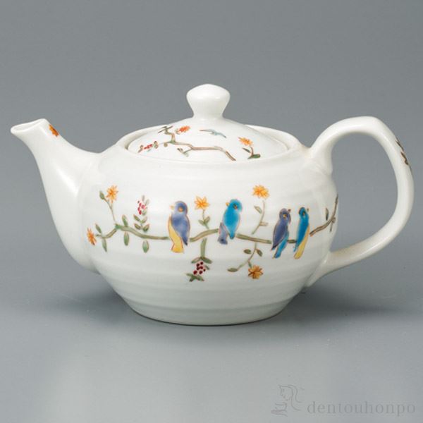 最新の激安 送料無料 九谷焼 ポット急須 さえずり 茶こし付き 父の日 ギフト 早割り 初任給 プレゼント 祖父母 ティーポット お茶 訳ありセール格安 Www Servblu Com