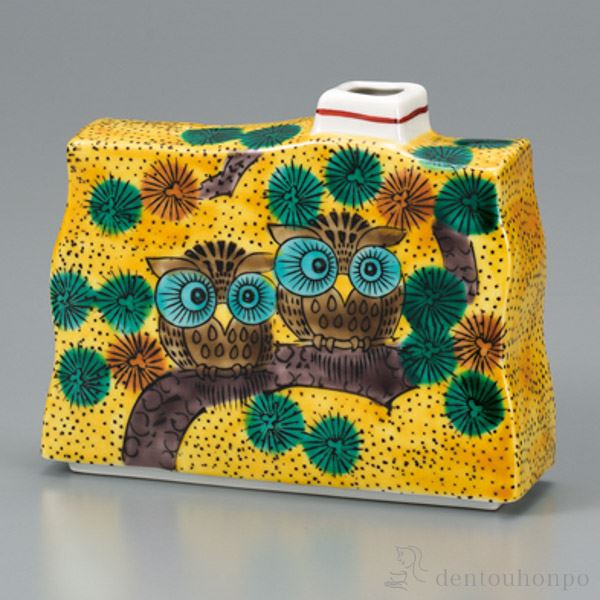 21春夏 送料無料 九谷焼 一輪生 吉田屋ふくろう 5号 木札名入れ可 父の日 ギフト 早割り 初任給 プレゼント 祖父母 花瓶 おしゃれ 本日超得 Centrodeladultomayor Com Uy