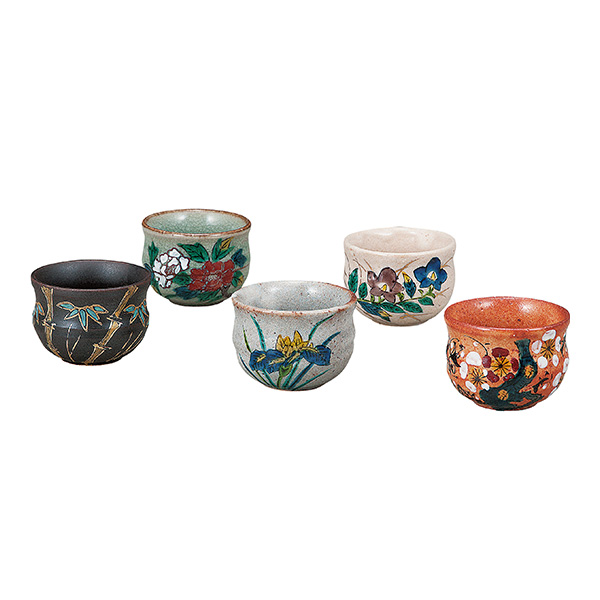 高い素材 送料無料 九谷焼 おちょこ 五草花 ペア 父の日 ギフト 早割り 初任給 プレゼント 祖父母 おちょこ 盃 酒器 九谷焼 結婚 出産 クライマックスセール Gdpcambodia Org