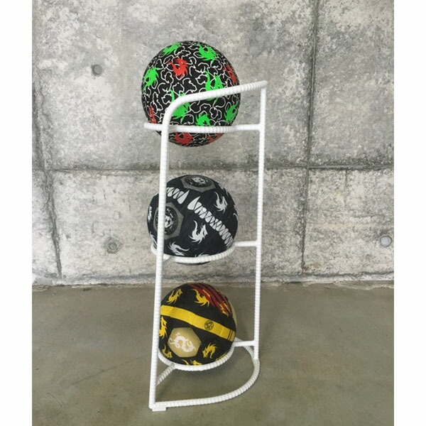 全国宅配無料 Tairaz ボールラック 3 Ballrack White ホワイト 簡単ボール収納 3段 安い購入 Gdpcambodia Org