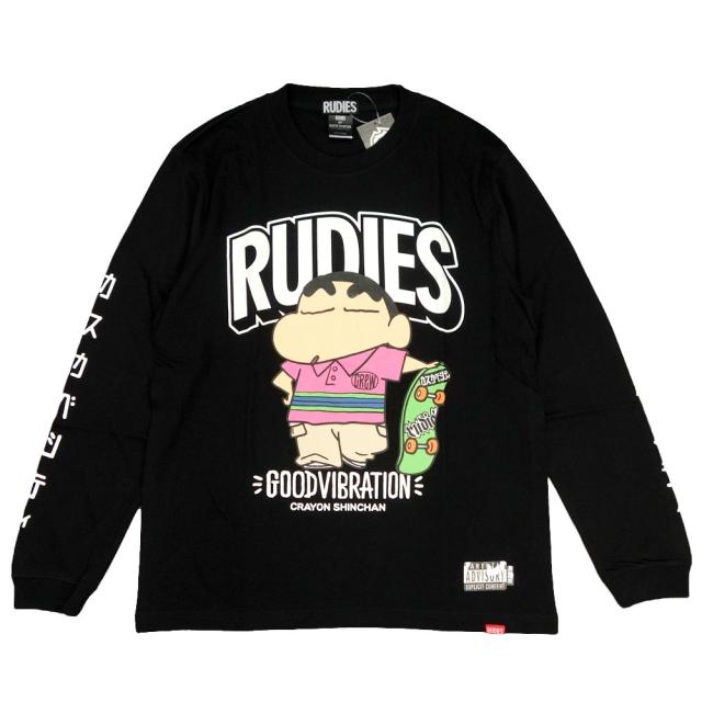 希少 大人気 Rudie S ルーディーズ クレヨンしんちゃん コラボ Tシャツ 長袖 ロングスリーブ Rudie S X Crayon Shinchan Skate Ls T 期間限定開催 Www Iacymperu Org