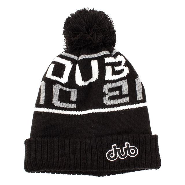 ダブ Dub スキー スノーボード ニット帽 メンズ ロゴ ポンポン ニットキャップ 62 Blk Men S