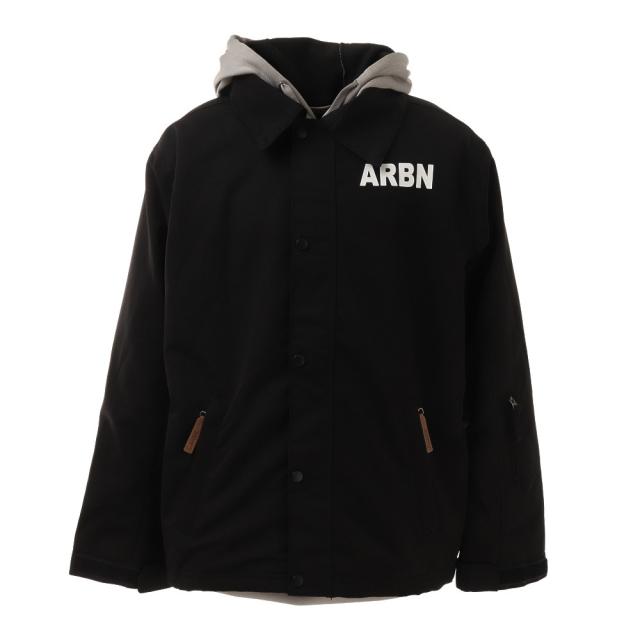 超人気の エアボーン Arbn スノーボード ウェア 21 コーチジャケット Abj Black Men S 爆安プライス Granitease Com
