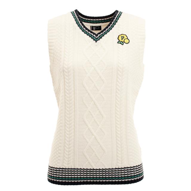 Rakuten パーセッタンタドゥエ Par72 ゴルフウエア ベスト レディース 秋冬 アクセントベスト Pa38uk03 Wht Lady 人気特価激安 Olsonesq Com