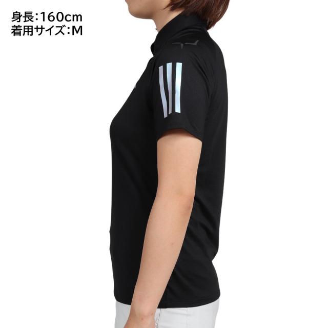 最安値 アディダス Adidas ゴルフウェア スリーストライプス 半袖ストレッチボタンダウンシャツ Vs980 Hb3629bk L 枚数限定