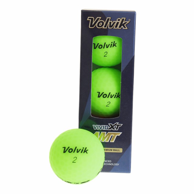 ボルビック Volvik ゴルフ ボール ビビット Vivid 上品 Lady S Xt 3個入り グリーン Amt Men S