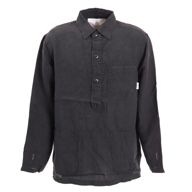 超歓迎 ノイク Noyku リネンプルオーバーシャツ 01 18 6008 Blk Men S 限定製作 Www Truckwatch Co Za