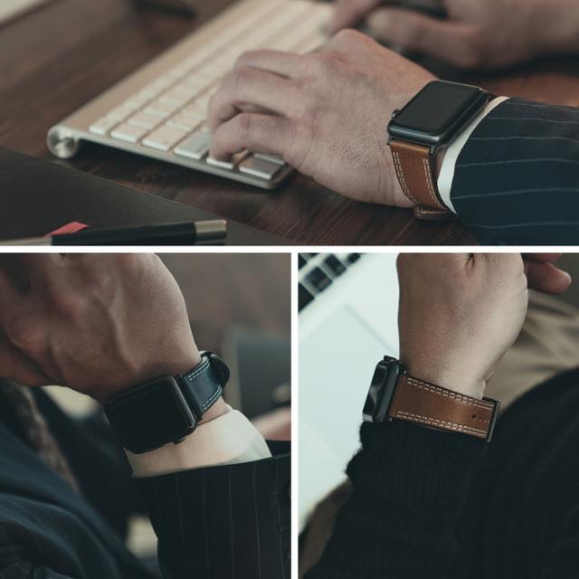 国産即納 Apple Watch バンド 本革 Series 1/ 2/ 3 (42mm)、Series 4 (44mm)対応 SLG Design Italian Temponata Leather お取り寄せの通販はau PAY マーケット - Select Option|商品ロットナンバー:358814101 定番HOT