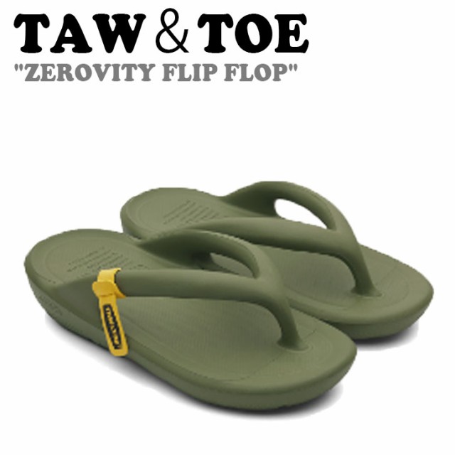 トー＆トー サンダル TAW＆TOE メンズ レディース ZEROVITY FLIP FLOP ゼロビティ フリップ フロップ OLIVE
