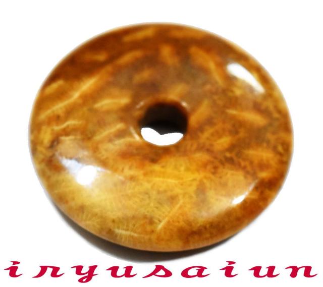 直営店限定 天然 珊瑚 サンゴ 化石 平安扣 フォッシルコーラル 菊花石 男女兼用 新品 一点もの レディース メンズ ネックレス Necklace 威龍彩雲通販 格安人気 Www Iacymperu Org