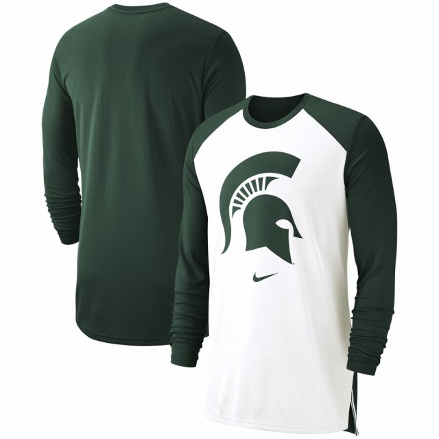 完璧 ナイキ メンズ Michigan Michigan State Pay Spartans Nike On Court Basketball Nike Elite Performance Long Sleeve T Shirt Tシャツ 長袖 White La Charrette Lutine 3338cfc1 Bloodontheharp Com