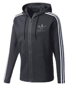 white adidas zip hoodie