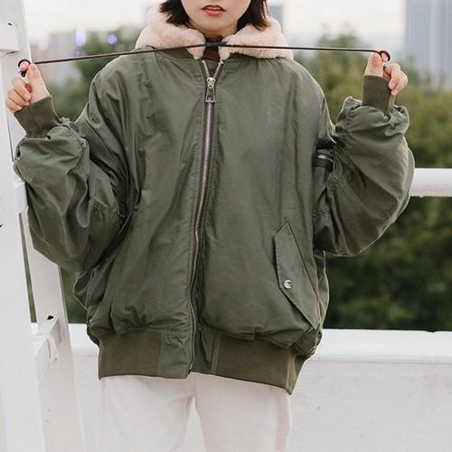 エレガントma 1 ファー付き 人気のファッショントレンド