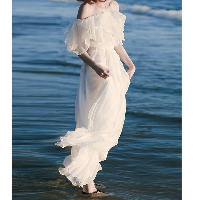 激安 大人気 オフショルダー ウェディングドレス 白 二次会 花嫁 カラードレス ウェディング 白 ワンピース ドレス ロングドレスの通販はau Wowma ワウマ ふくふくの木 商品ロットナンバー