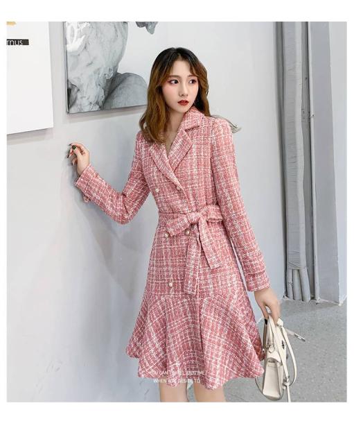 コート コートワンピース ロング丈 ツイード 代 30代 40代 秋冬 普段着 デイリー デート お出かけ お呼ばれ ピンク きれいめ こなれ感 の通販はau Pay マーケット おひさまブランケット 商品ロットナンバー