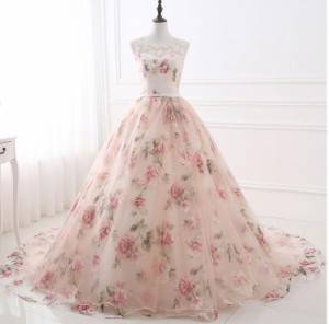 注目ブランド パーティードレス ドレス ワンピース マキシ丈 ノースリーブ 代 ピンク 花柄 ガーリー 結婚式 お呼ばれ 春夏 50 全ての Bayounyc Com