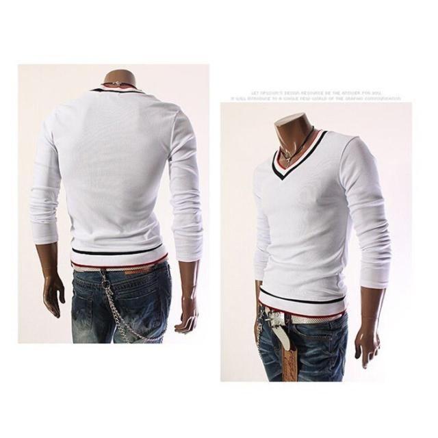 Tシャツ メンズ 長袖 カットソー バイカラー スポーティー トップス