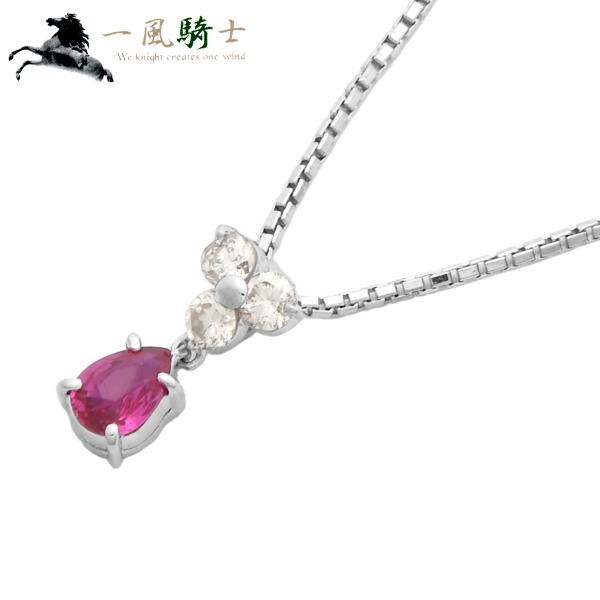 人気第1位 ノンブランド ルビー ネックレス Pt900 Pt850 ルビー ダイヤモンド 在庫限り Hokkaidoizakaya Id