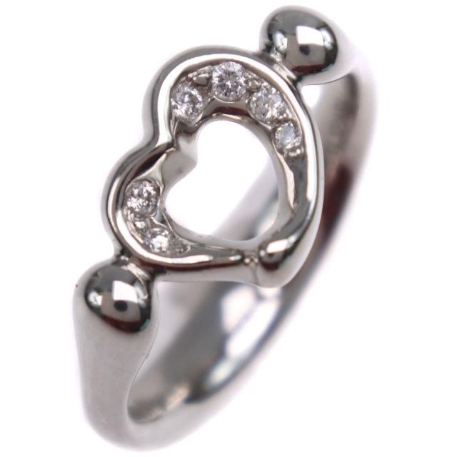 正規取扱店 Tiffany Co ティファニー オープンハート エルサ ペレッティ Pt950プラチナ 8 5号 激安の Supdeco Ma